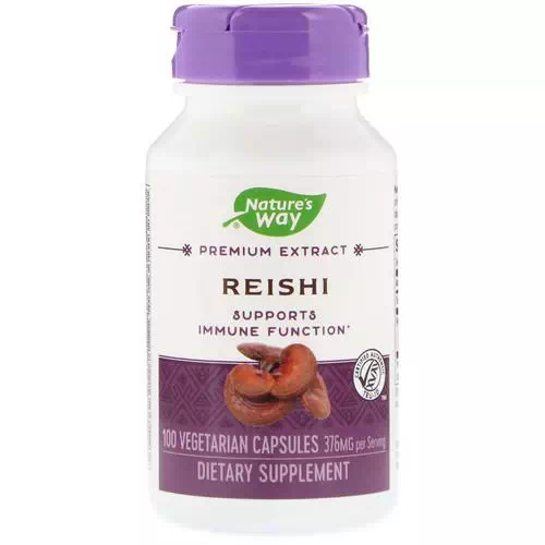 Nature's Way, Reishi, Standardized, 376 mg, 100 Vegetarian Capsules Review