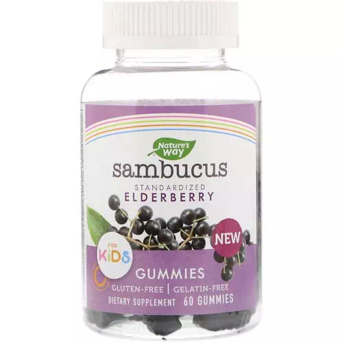 Nature's Way, Sambucus Gummies for Kids Standardized Elderberry, 60 Gummies Review