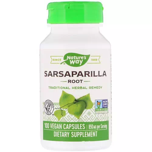Nature's Way, Sarsaparilla, Root, 850 mg, 100 Vegan Capsules Review
