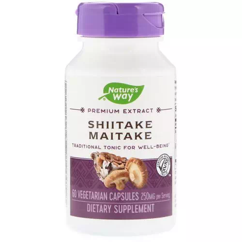 Nature's Way, Shiitake Maitake, 250 mg, 60 Vegetarian Capsules Review