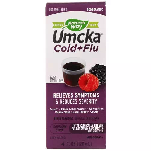 Nature's Way, Umcka Cold+Flu, Berry Flavored, 4 oz (120 ml) Review