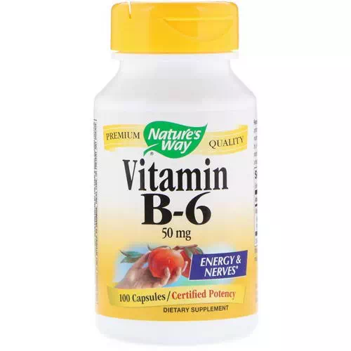 Nature's Way, Vitamin B-6, 50 mg, 100 Capsules Review