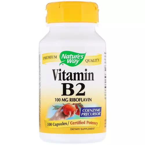 Nature's Way, Vitamin B2, 100 mg, 100 Capsules Review