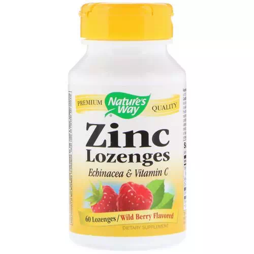Nature's Way, Zinc Lozenges, Wild Berry Flavored, 60 Lozenges Review
