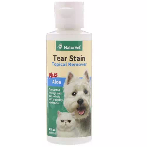NaturVet, Tear Stain, Topical Remover Plus Aloe, For Dogs & Cats, 4 fl oz (118 ml) Review