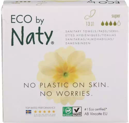Naty, Thin Pads, Super, 13 Eco Pieces Review