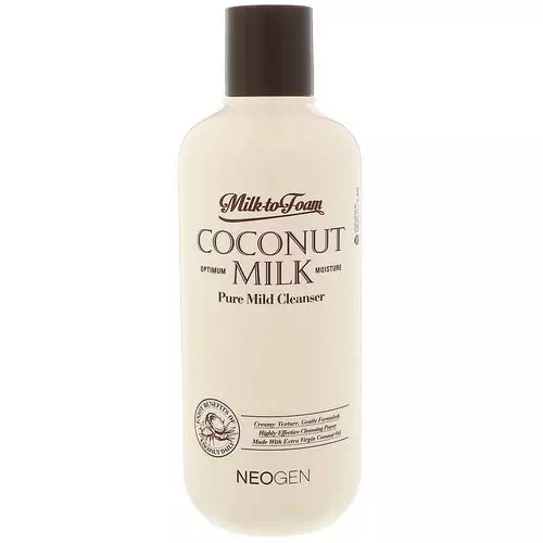 Neogen, Milk to Foam Coconut Milk, Pure Mild Cleanser, 9.9 fl oz (300 ml) Review