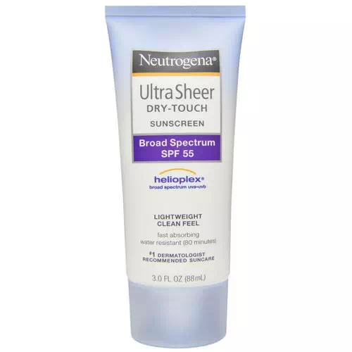Neutrogena, Ultra Sheer Dry Touch Sunscreen, SPF 55, 3.0 fl oz (88 ml) Review