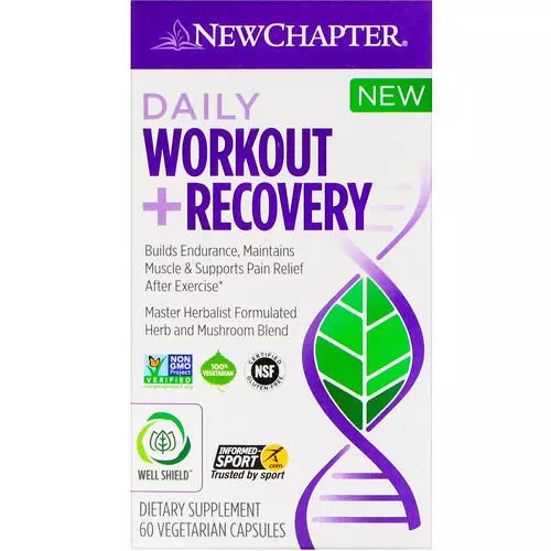 New Chapter, Daily Workout + Recovery, 60 Vegetarian Capsules Review