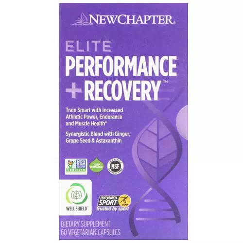 New Chapter, Elite Performance + Recovery, 60 Vegetarian Capsules Review