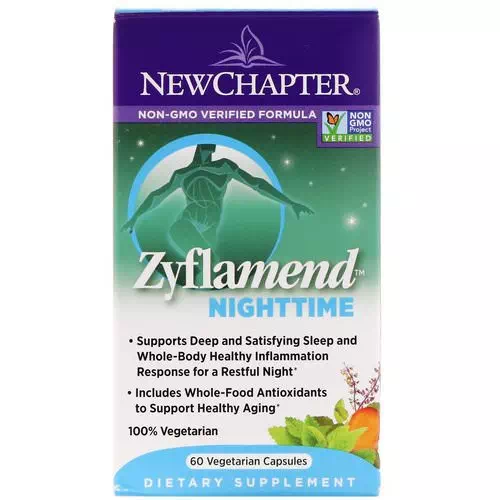 New Chapter, Zyflamend Nighttime, 60 Vegetarian Capsules Review