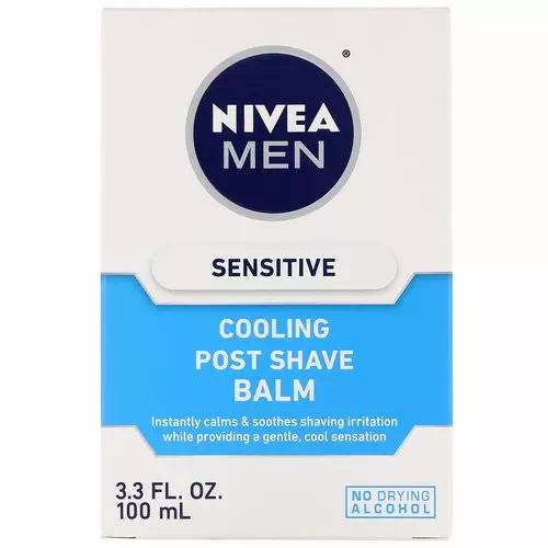Nivea, Men, Sensitive Cooling Post Shave Balm, 3.3 fl oz (100 ml) Review