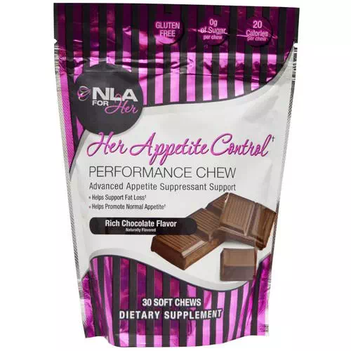 NLA for Her, Her Appetite Control, Performance Chew, Rich Chocolate Flavor, 30 Soft Chews Review