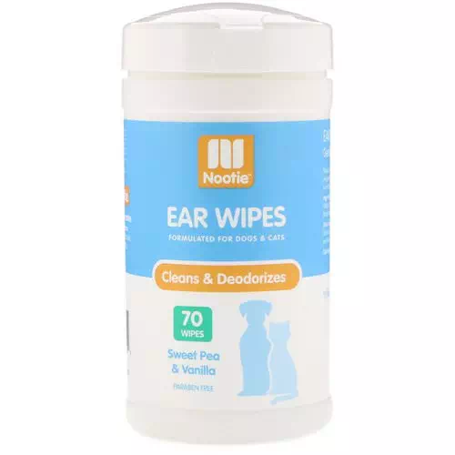 Nootie, Ear Wipes, For Dogs & Cats, Sweet Pea & Vanilla, 70 Wipes Review