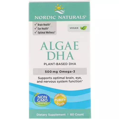 Nordic Naturals, Algae DHA, 500 mg, 60 Soft Gels Review