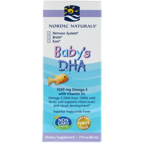 Nordic Naturals, Baby's DHA, with Vitamin D3, 2 fl oz (60 ml) Review