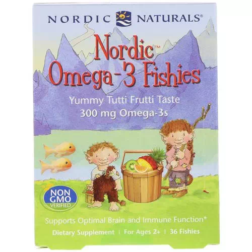 Nordic Naturals, Nordic Omega-3 Fishies, Yummy Tutti Frutti Taste, 300 mg, 36 Fishies Review