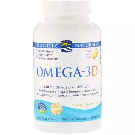 Nordic Naturals Vitamin D3 Omega 3d