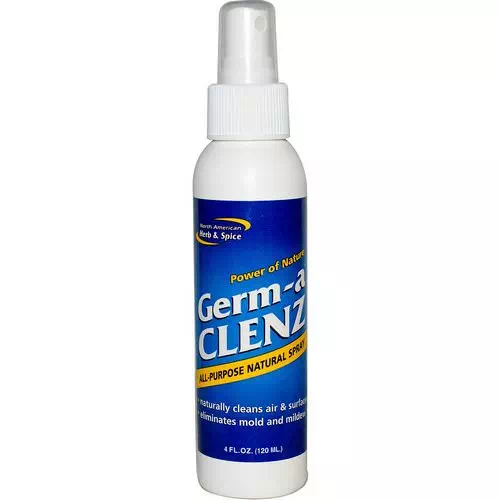 North American Herb & Spice, Germ-a Clenz, All Purpose Natural Spray, 4 fl oz (120 ml) Review