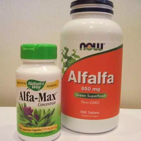 Now Foods Herbs Homeopathy Alfalfa