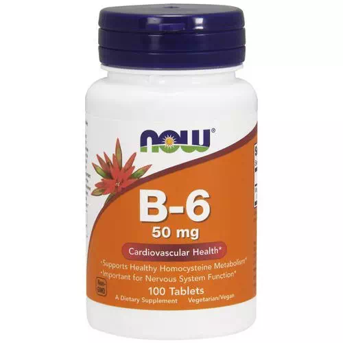 Now Foods, B-6, 50 mg, 100 Tablets Review