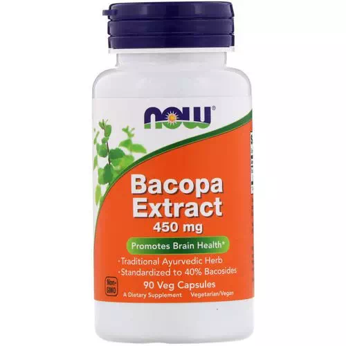 Now Foods, Bacopa Extract, 450 mg, 90 Veg Capsules Review