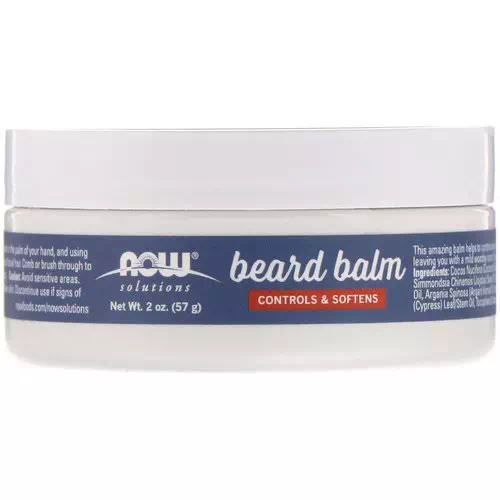 Now Foods, Beard Balm, Controls & Softens, Light Woodsy, 2 oz (57 g) Review