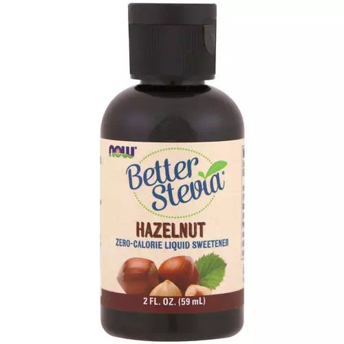 Now Foods, Better Stevia, Zero-Calorie Liquid Sweetener, Hazelnut, 2 fl oz (59 ml) Review