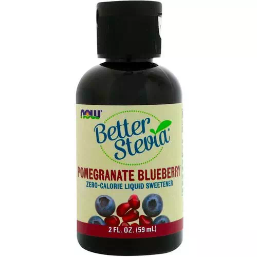 Now Foods, Better Stevia, Zero-Calorie Liquid Sweetener, Pomegranate Blueberry, 2 fl oz (59 ml) Review