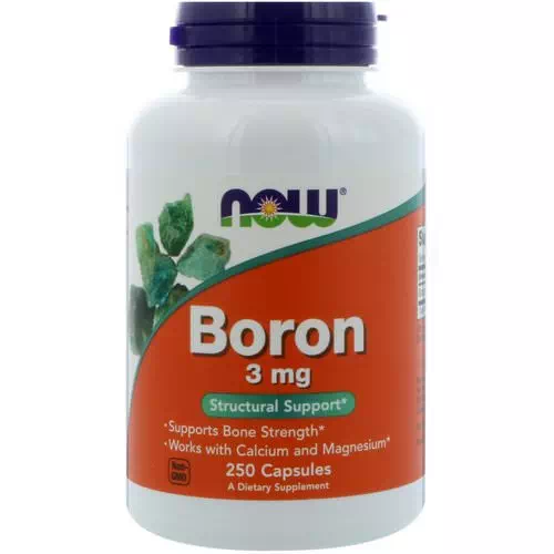 Now Foods, Boron, 3 mg, 250 Capsules Review