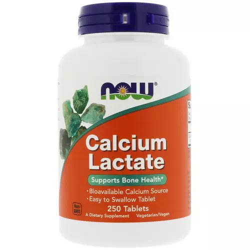 Now Foods, Calcium Lactate, 250 Tablets Review