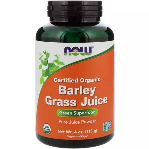 Now Foods, Certified Organic Barley Grass Juice, 4 oz (113 g) Review
