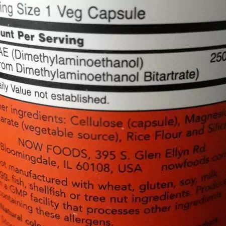 Now Foods, DMAE, 250 mg, 100 Veggie Caps Review