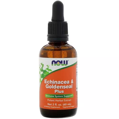 Now Foods, Echinacea & Goldenseal Plus, 2 fl oz (60 ml) Review