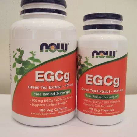 Now Foods, EGCg, Green Tea Extract, 400 mg, 180 Veg Capsules Review