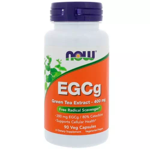 Now Foods, EGCg, Green Tea Extract, 400 mg, 90 Veg Capsules Review