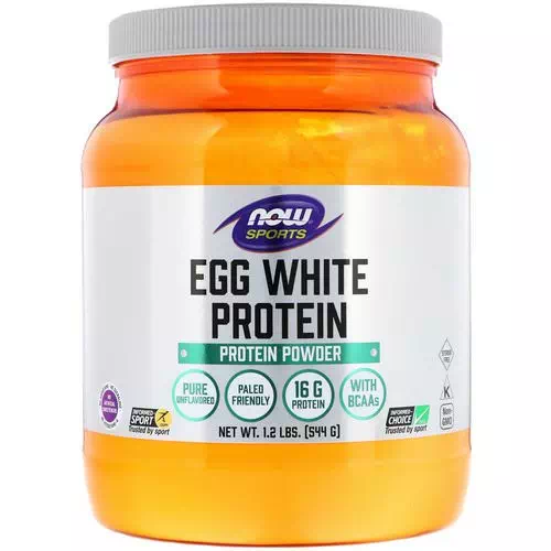Now Foods, Egg White Protein, Protein Powder, 1.2 lbs (544 g) Review