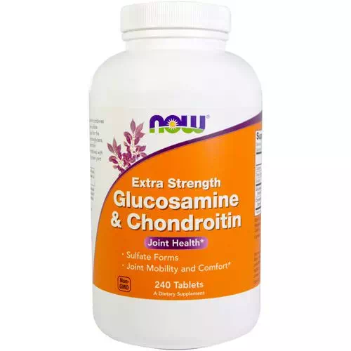 Now Foods, Glucosamine & Chondroitin, Extra Strength, 240 Tablets Review