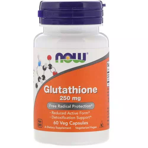 Now Foods, Glutathione, 250 mg, 60 Veg Capsules Review