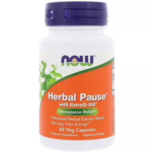 Now Foods, Herbal Pause With EstroG-100, 60 Veg Capsules Review