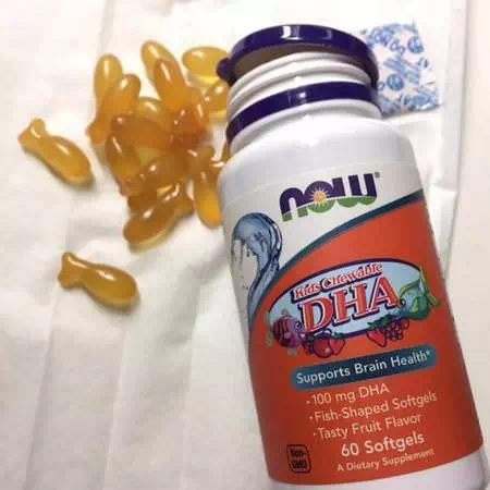 Now Foods, Kid's Chewable DHA, Fruit Flavor, 60 Softgels Review