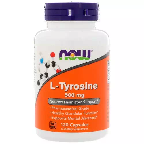 Now Foods, L-Tyrosine, 500 mg, 120 Capsules Review