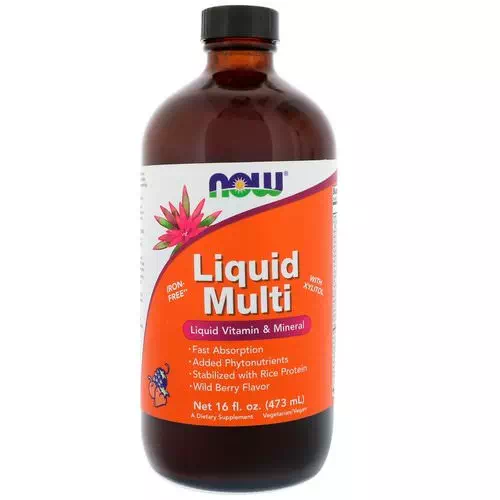 Now Foods, Liquid Multi, Wild Berry Flavor, 16 fl oz (473 ml) Review