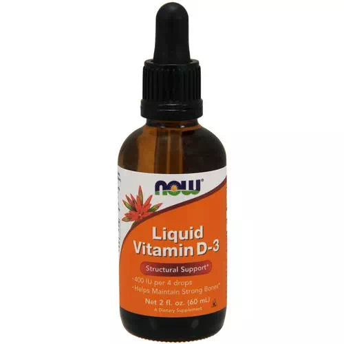 Now Foods, Liquid Vitamin D-3, 2 fl oz (60 ml) Review