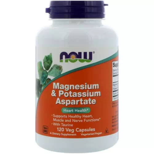 Now Foods, Magnesium & Potassium Aspartate, 120 Capsules Review