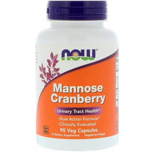 Now Foods, Mannose Cranberry, 90 Veg Capsules Review