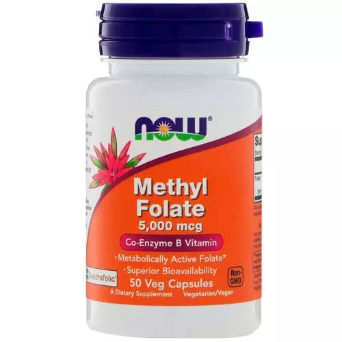 Now Foods, Methyl Folate, 5,000 mcg, 50 Veg Capsules Review