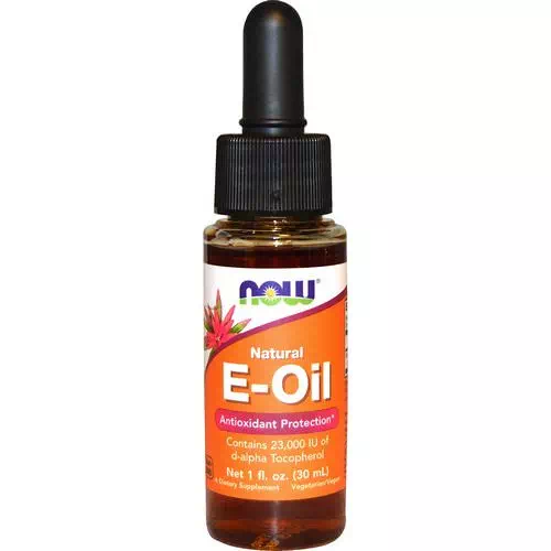Now Foods, Natural E-Oil, Antioxidant Protection, 1 fl oz (30 ml) Review
