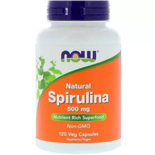 Now Foods, Natural Spirulina, 500 mg, 120 Veg Capsules Review