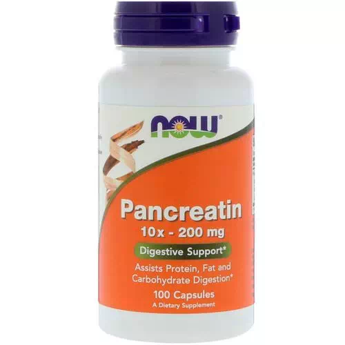 Now Foods, Pancreatin, 10X - 200 mg, 100 Capsules Review
